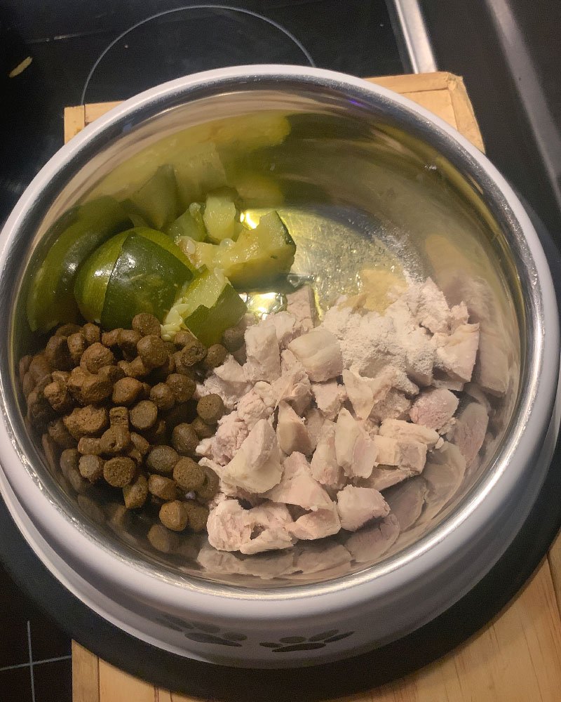 ration ménagère bouledogue