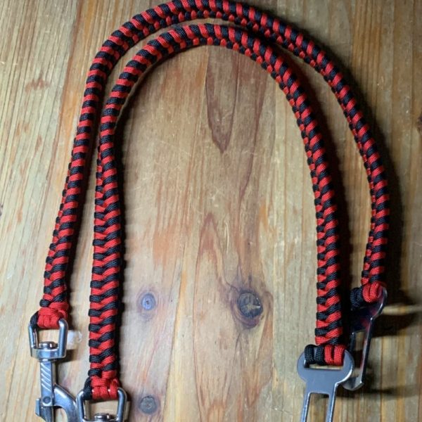 Laisse ceinture de sécurité tressée